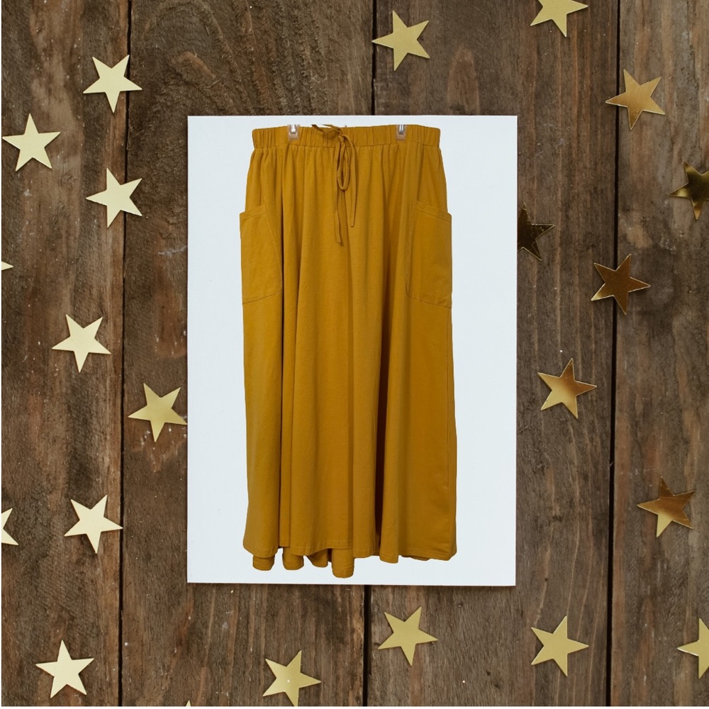 BOGO! Drawstring Maxi Skirt with Pockets